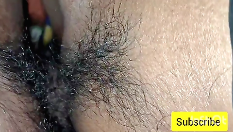 Indian hairy teen with small boobs gets fucked in bed