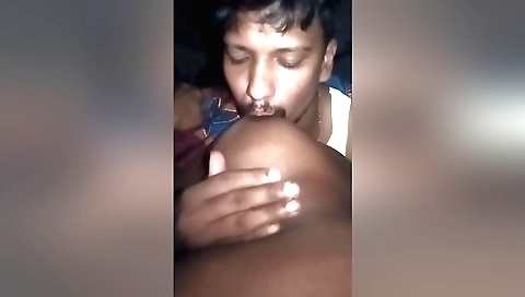 Indian girl with big boobs is showing off on her bed