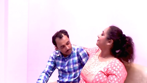 Indian brunette with a sexy round ass humped by her boyfriend