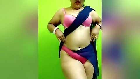 Horny brunette 18+ woman is fucked in a webcam video