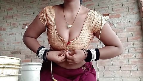 Sexy brunette with big boobs gets naked and enjoys her pussy