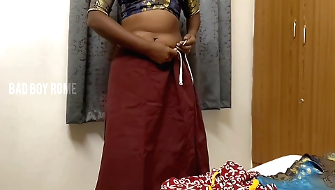 Naked girl with beautiful hair is doing solo porn videos