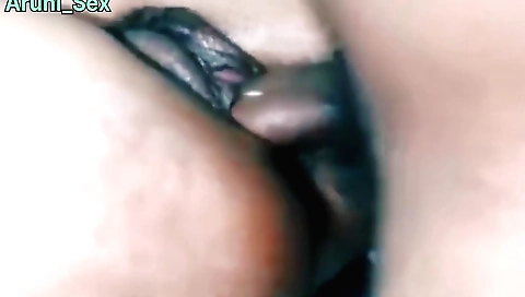 Horny man fucking his girlfriend while she is wearing sexy lingerie
