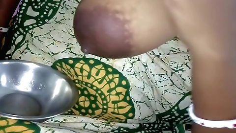 Busty Indian slut shows off her big boobs and moans