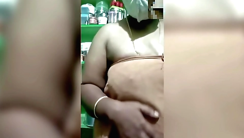 Indian woman goes for a solo bath with her stepbrother