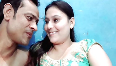 Indian brunette in red dress and red heels enjoys a passionate sex