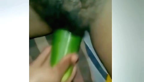 Indian girl plays with her cunny in a homemade solo video