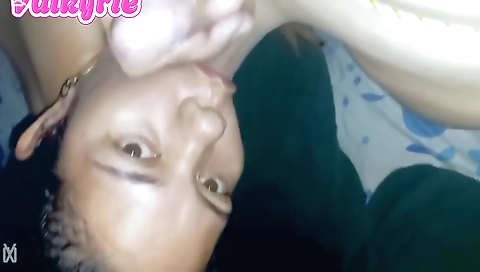 My lovely wife fucks me in a hot bedroom in homemade porn film