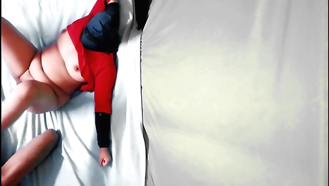 Hot girl in a fat ass and a sexy lingerie fucks a masseuse