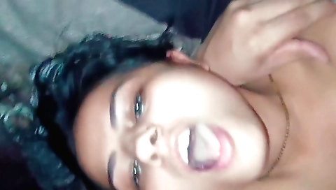 Brunette gets fucked in front of a camera in amateur video