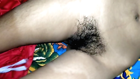 Hairy cunt of indian woman getting fucked by her partner