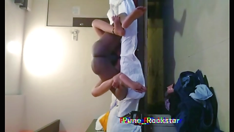 Hot guy fucked his busty wife in a sexy black film