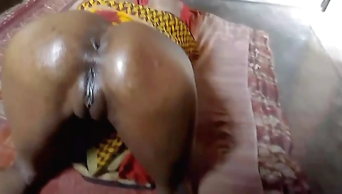 Indian big assed brunette 18+ gets her cunt massaged