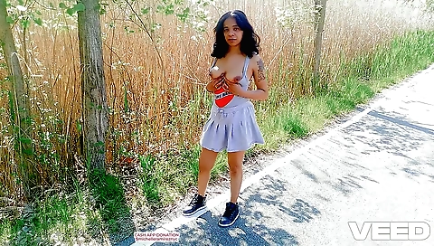 Indian skaters is riding a bike to public outdoors