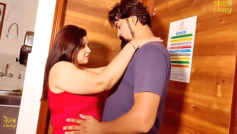 Indian amateur brunette milf and her lover do hardcore