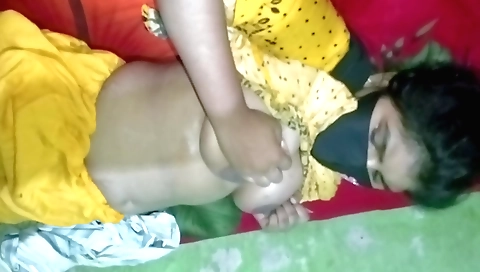 Indian girl got her tits fucked in POV and then again