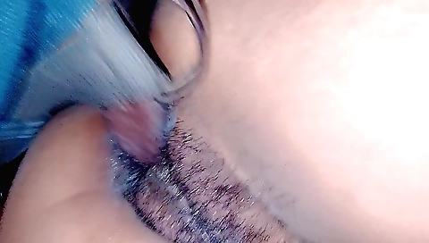 Indian hairy hawt with a hairy pussy gets her left in a warm bed