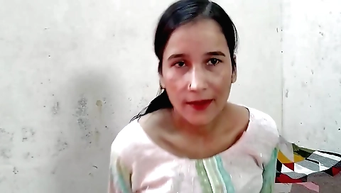Indian girl gets naked and does stretching on camera