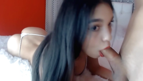 Indian stepsister with a sexy thong fucked on web cam