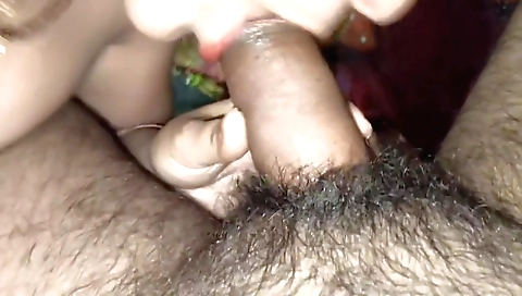 Sexy desi babe in pink heels sucking and pounding dick