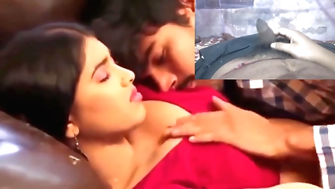 bustyIndian brunette is so horny that she comes over