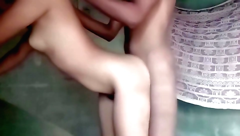 Indian teen girl gets called by neighbor's stepbros wife