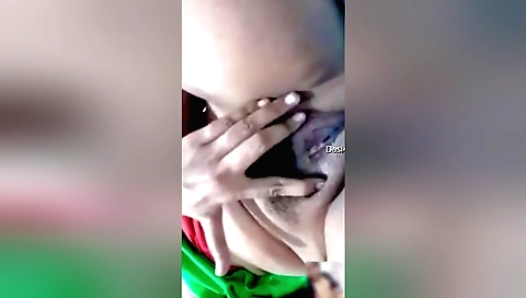 Indian babe takes a hot solo video of her hairy pussy