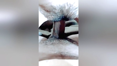 Indian bhabhi in hairy pussy is penetrated and fucked