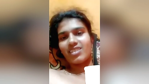 Indian brunette shows off her big booty and hairy pussy