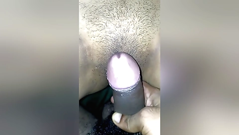 Indian amateur porn video with a cute brunette girl