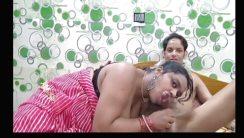 Indian stepson fucked on a bed by a face of a stud