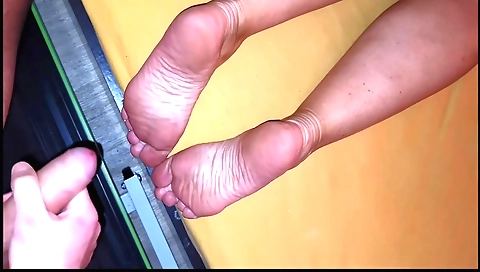 Amatic foot fetish video of stepmom licks & fingers iced legs